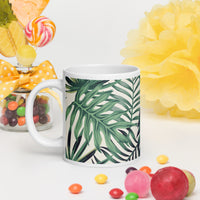 White glossy mug