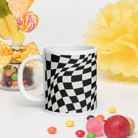 White glossy mug