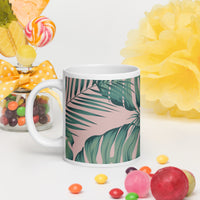 White glossy mug