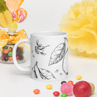 White glossy mug