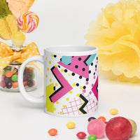 White glossy mug