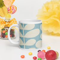 White glossy mug