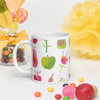White glossy mug