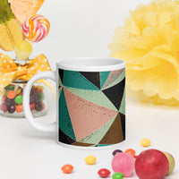 White glossy mug