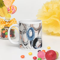 White glossy mug