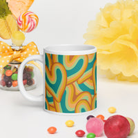 White glossy mug
