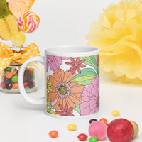 White glossy mug