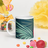 White glossy mug