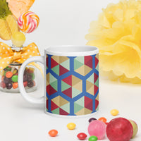 White glossy mug