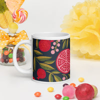 White glossy mug