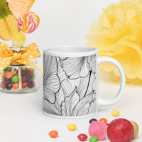 White glossy mug