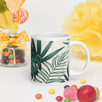 White glossy mug