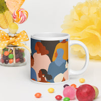White glossy mug