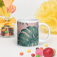 White glossy mug
