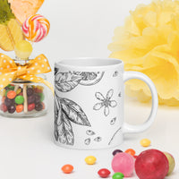 White glossy mug