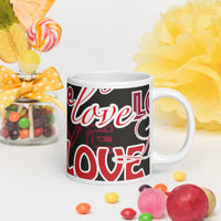 White glossy mug