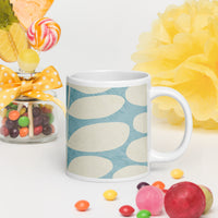 White glossy mug