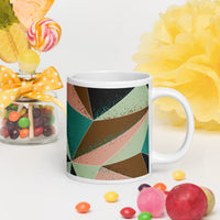 White glossy mug