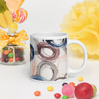 White glossy mug