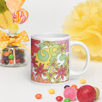 White glossy mug