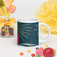 White glossy mug