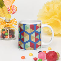 White glossy mug