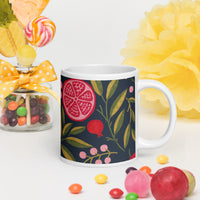 White glossy mug