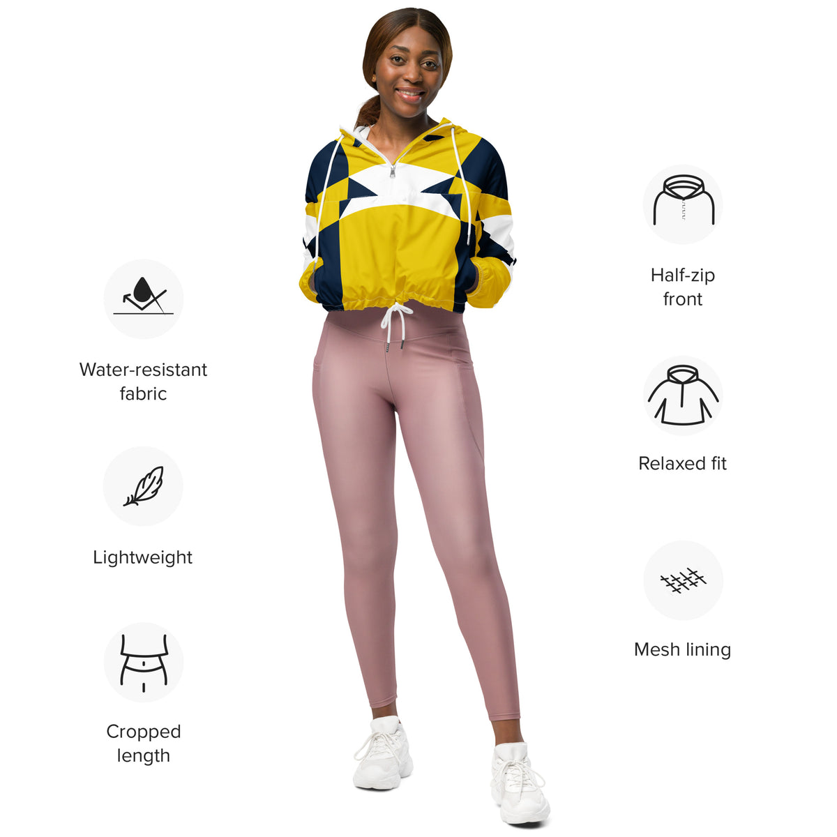 Women’s cropped windbreaker