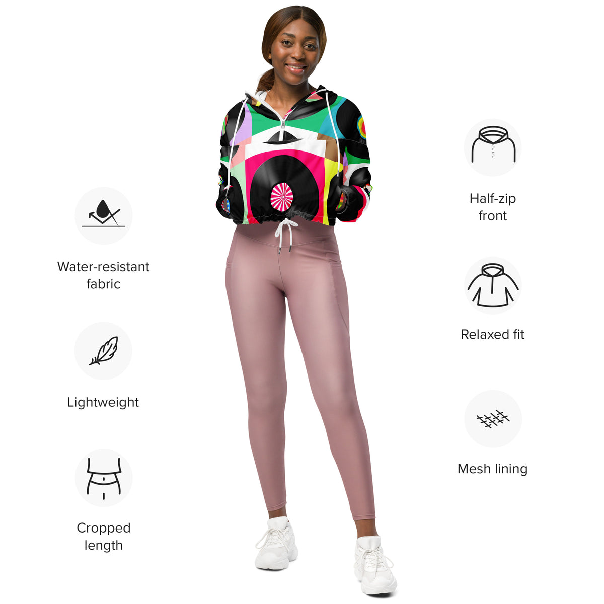 Women’s cropped windbreaker